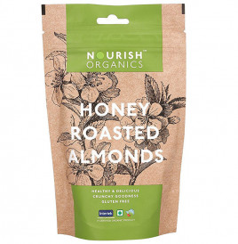 Nourish Organics Honey Roasted Almonds   Pack  100 grams